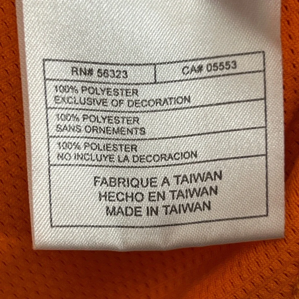 Nike Sphere Thermal Orange Quarter Zip Waffle Knit Pullover Running Jacket Small